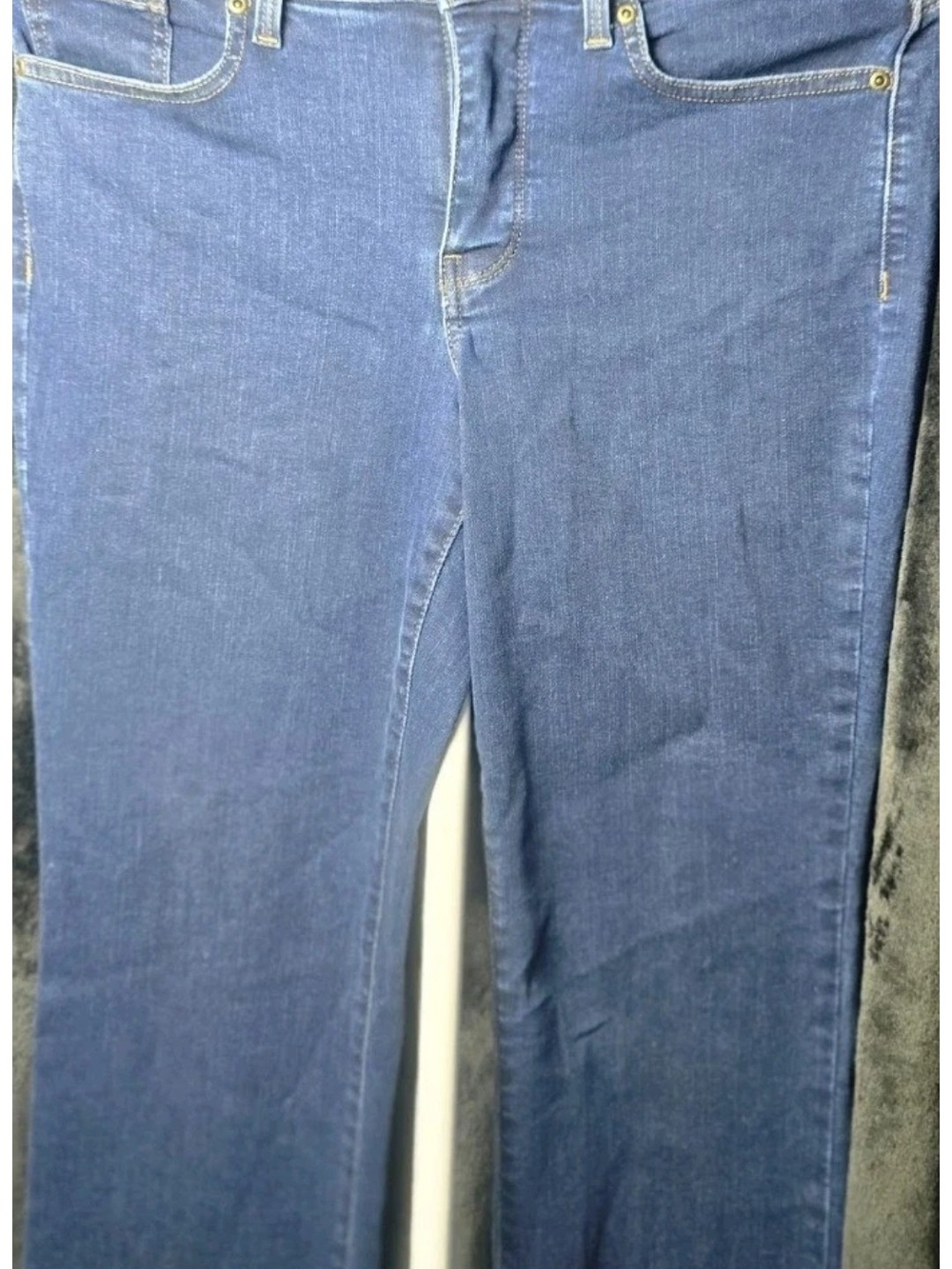 NYDJ Marilyn Straight Dark Blue Denim Jeans